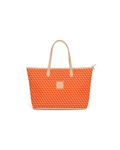 St. Anne Zippered Tote - Leather Patch