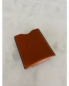 EDA - British Tan Leather Money Clip