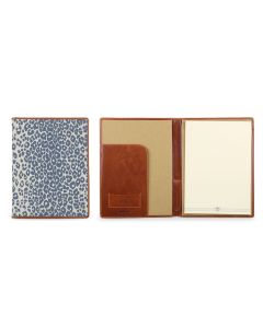 Open and closed view of the personalized legal pad portfolio