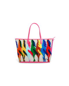 St. Anne Zippered Tote - DRAWBERTSON Monogram Stripe