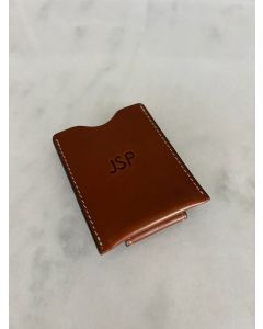 JSP - British Tan Leather Money Clip