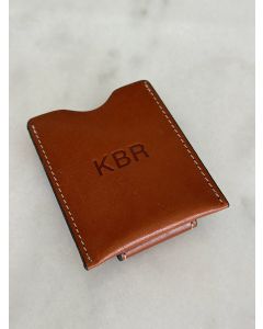 KBR - British Tan Leather Money Clip