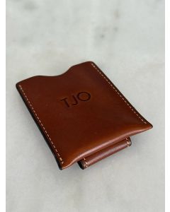 TJO - British Tan Leather Money Clip