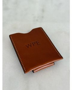 WPE - British Tan Leather Money Clip