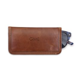 Leather Sunglasses Case - Antique Tan