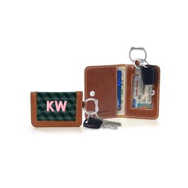 Kennedy Key Ring Zip Wallet - Monogram Stripe