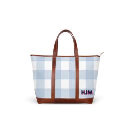 ST. ANNE ZIPPERED TOTE BAG - PRINTED MONOGRAM