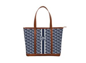 Personalized Colorful Zipper Tote Bags - Foldable Shopping - Printed  Monogram