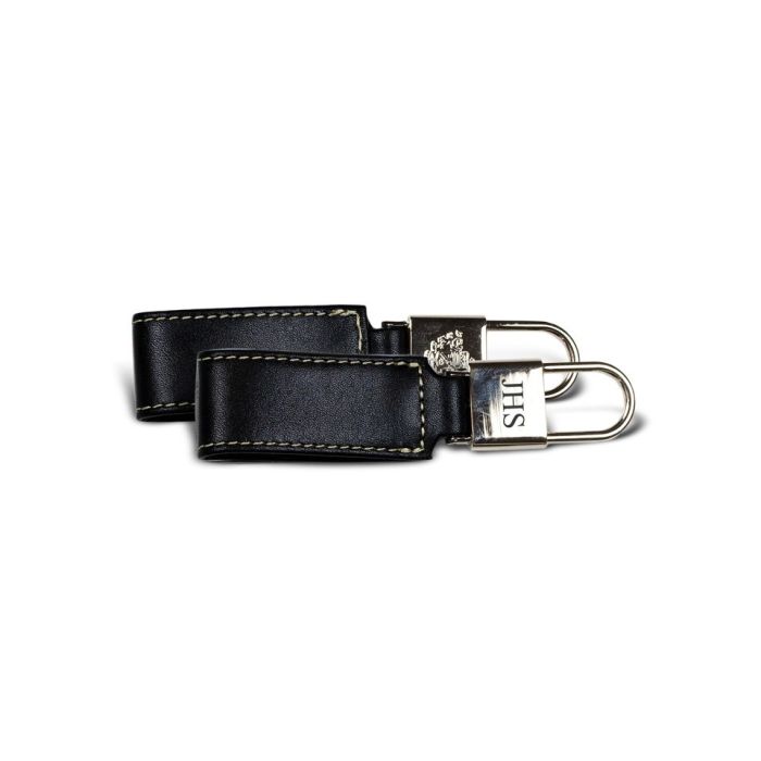 Chapman Key Fob - Black Florentine Leather