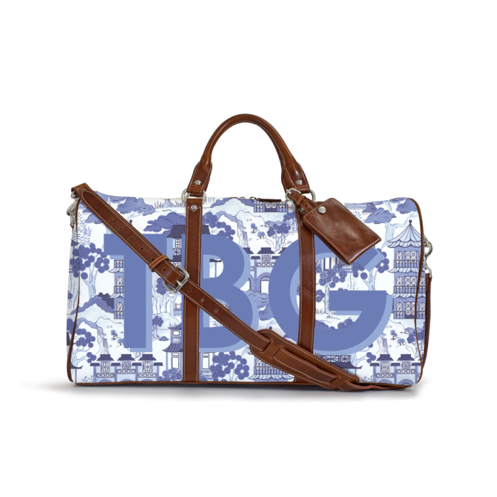 Louis Vuitton monogram water color backpack multi-pocket rucksack blue