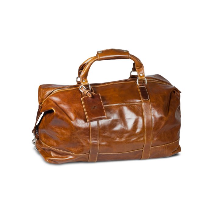 Premium Leather Tour Style Duffel Bag