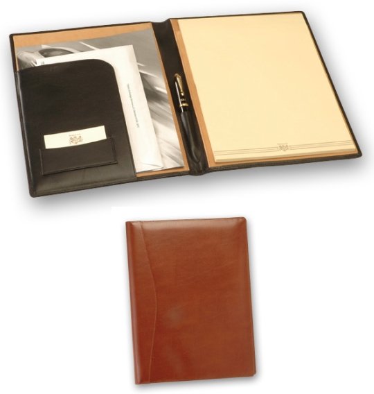 Personalized Leather Padfolio Organizer Legal Pad Document Holder