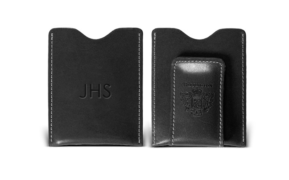 Original Money Clip - Black Harness Leather