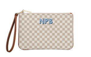 Everyday Essentials Pouch with Wristlet - Printed Monogram