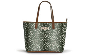 Savannah Zippered Tote - Printed Monogram