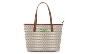 Sutton Zippered Small Tote - Printed Monogram