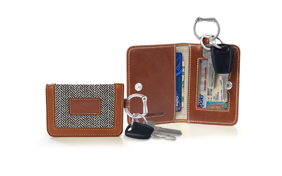 Kent Keyring Wallet - Leather Patch