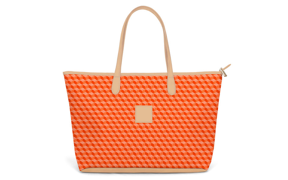 St. Anne Zippered Tote - Leather Patch