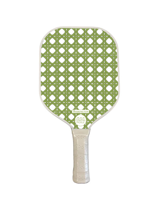 Coastal Pickle Pickleball Paddle - Green Rattan