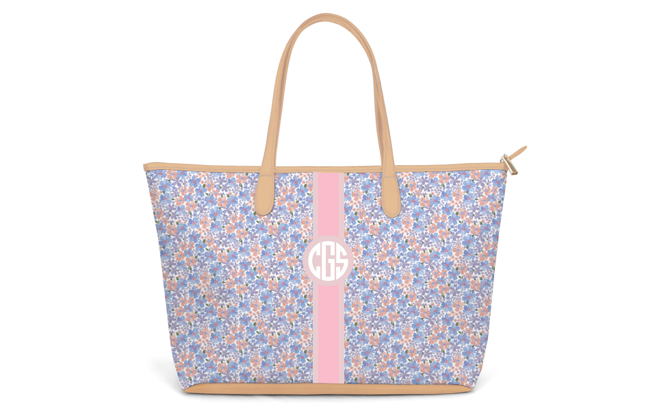 St. Anne Zippered Tote - Caitlin Wilson - Printed Monogram