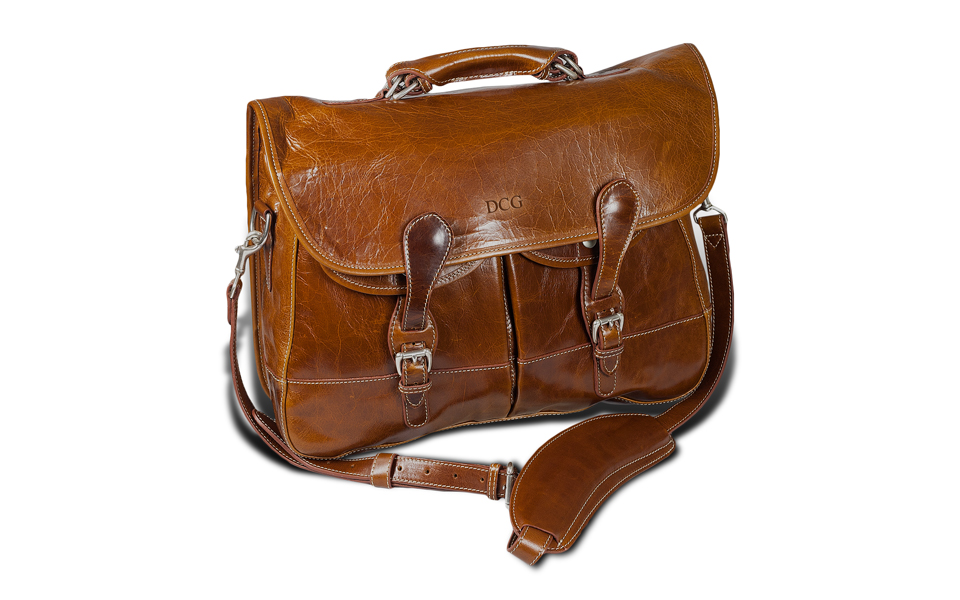 Burke & Wills Laptop Bag – Florentine Leather